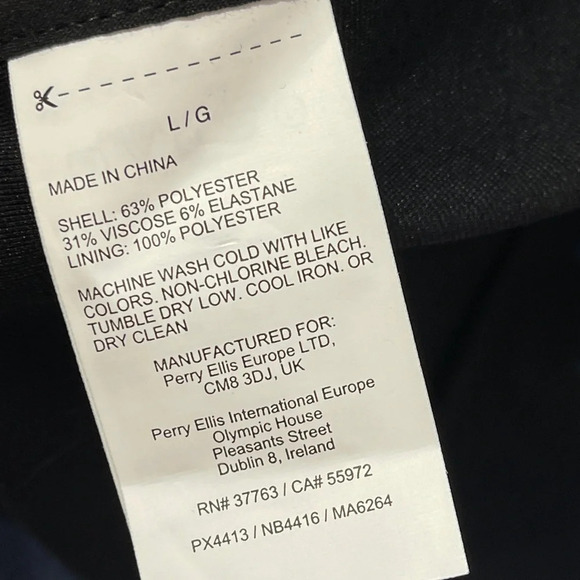 Perry Ellis Slim Fit Classic Indigo Double Button Blazer Men's Size Large NEW - Picture 9 of 9